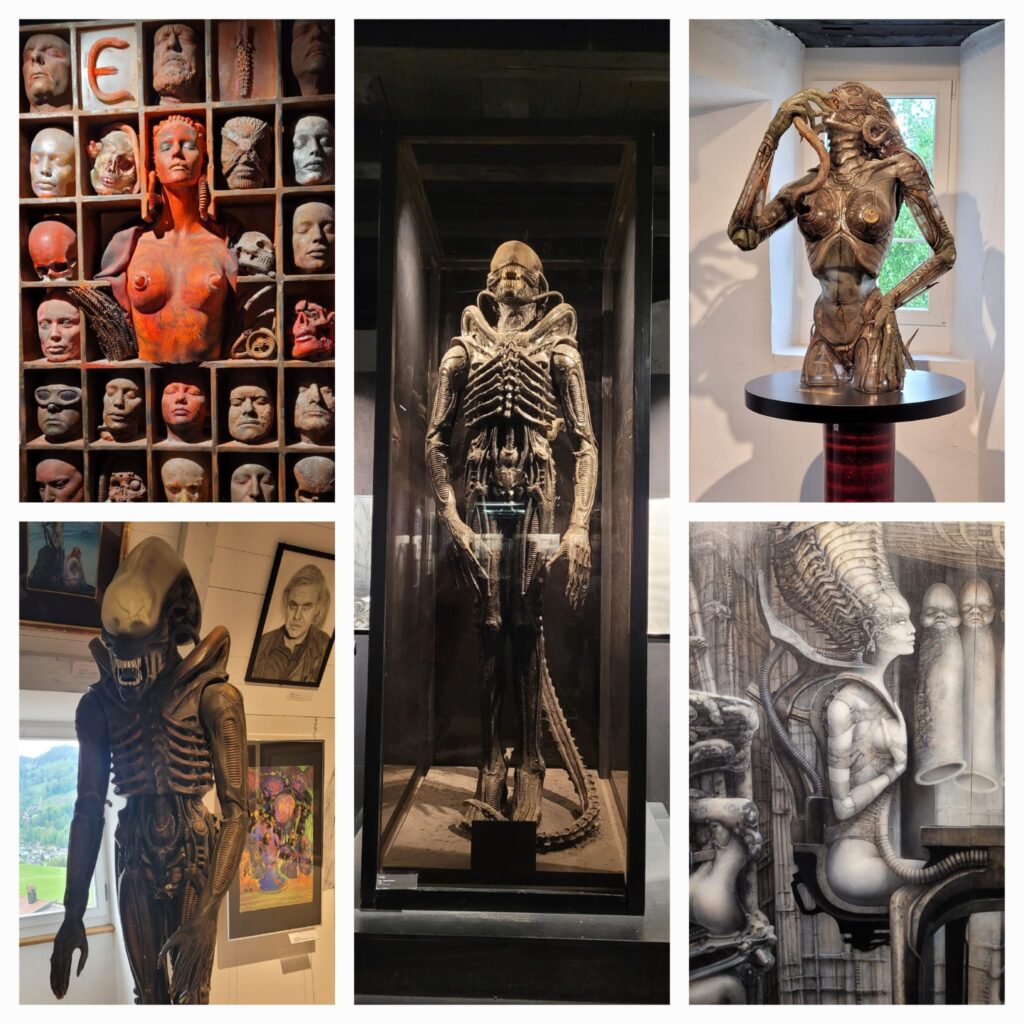 Besuch im HR Giger Museum im Ortszentrum von Gruyères - 03.05.2025