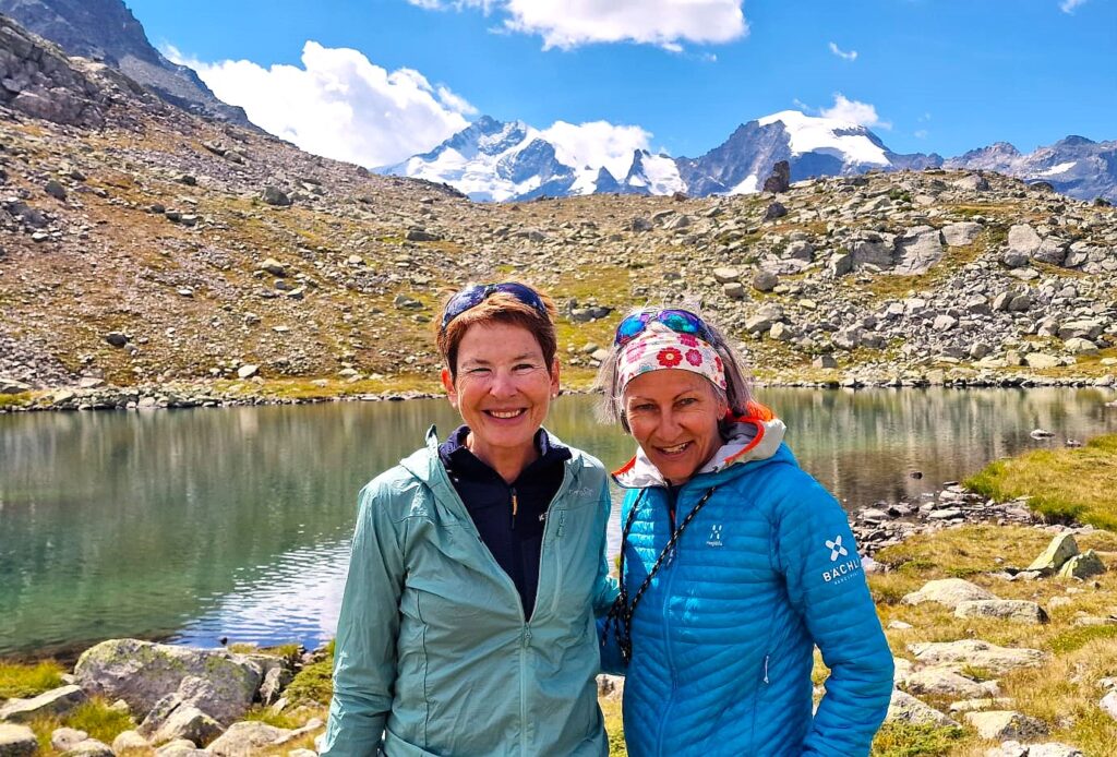 Unsere beiden supertollen Wanderleiterinnen, Monica und Gabi, beim Lej Pers - 24.08.2025, Andrea