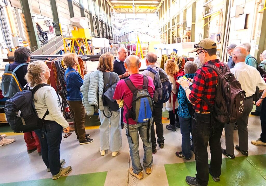 Besichtigung der Schiffswerfthalle mit interessanten Erklärungen von Peter Sigrist - 25.04.2026